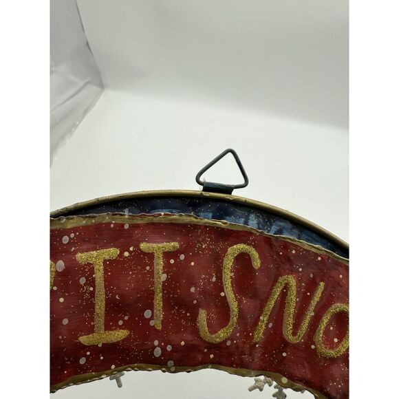 "Let It Snow" snowman wreath - Picture 7 of 7